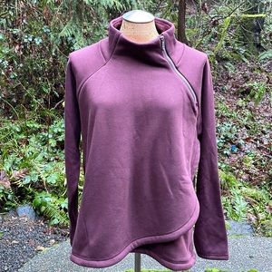 Athleta Karma Asym Pullover Sweatshirt